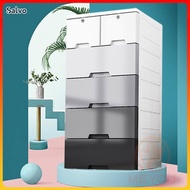 Salvo Clothes Storage Drawer Cabinet With Lock Width 50/60cm Wardrobe Almari Baju Household Plastic 
