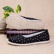 Cloth Shoes Melaleuca Sole Cloth Shoes Pure Handmade Middle-aged Elderly Flat Shoes Lazy Slip-On Sho