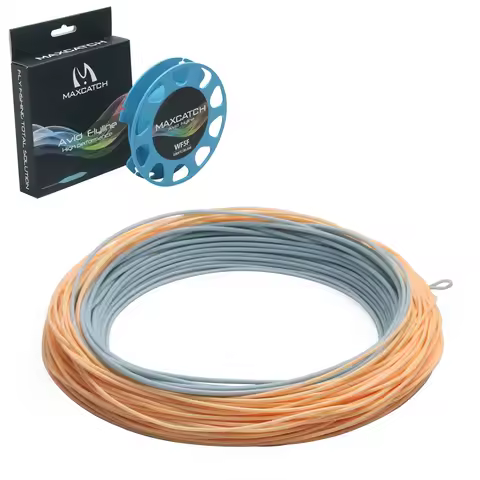 Maximumcatch 100FT 3/4/5/6/8WT Double Color Fly Fishing Line Weight Forward Floating Fly Line with 2
