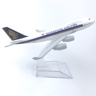 Alloy Aircraft Model Boeing747 Singapore747 Home Decoration Airplane Toy