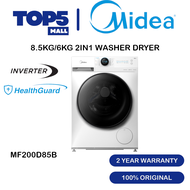Midea Front Loading Inverter Washer Dryer (8.5/6kg 10/7kg 12/8kg) MF200D85B MF200D100WB MF200D120WB 