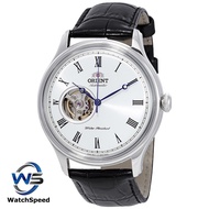 Orient Automatic FAG00003W0 Open Heart White Dial Black Leather Men's Watch