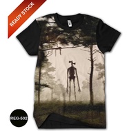 3D Siren Head Shirt with Printing Motif, Trendy Fashion Siren Head Children's Shirt