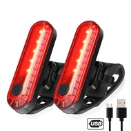 ไฟท้ายจักรยาน USB ชาร์จได้สีแดง ไฟท้ายสว่างมากติดตั้งง่ายเพื่อความปลอดภัยในการปั่นจักรยาน