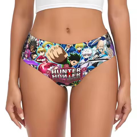 Women Japane Manga H-Hunter Brief Panties Female Soft Anime Underwear Underpants