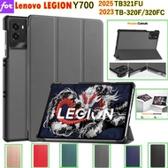 For Lenovo LEGION Y700 3rd Gen 2025 Case TB321FU PC Hard Shell Shockproof Smart Leather Case For Len