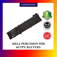 Dell XPS 15 9560 9570 Precision 5520 6GTPY 5XJ28 97Wh Original Battery