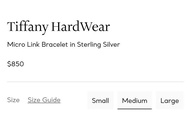 Tiffany HardWear Micro Link Bracelet