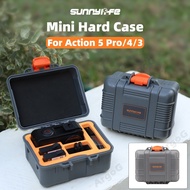 Sunnylife Mini Storage Case for Osmo Action 5 Pro/4/3 Waterproof Hard Protective Box DJI Action 5 Pr