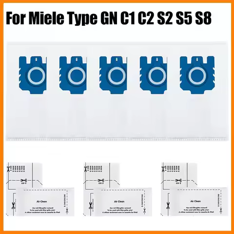 For Miele GN Miele Classic C1 Complete C1, C2, C3, S400i S600 S2 S5 S8 Series Vacuum Cleaner 3D Effi