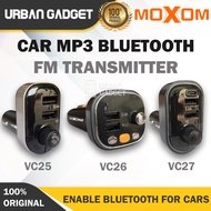 MOXOM CAR MP3 BLUETOOTH FM TRANSMITTER FOR NON-BLUETOOTH CARS USB CAR CHARGER MX-VC25 MX-VC26 VC27 R