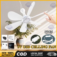 6 Blade 5V USB Kipas Syiling Ceiling Fan Mini Fans Mini Fans Air Conditioner Cooler Fans