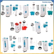 [LsxmzMY] Cistern Toilet Repair Replacement Kits Fill Valve Flush Valve Type Flush Button Set