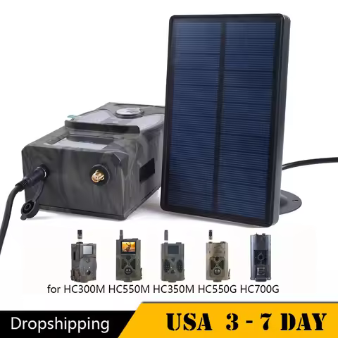 Outdoor Hunting Camera Solar Panel Charger 9V Output For Suntek HC-300M HC-700M HC700G Hunting Camer