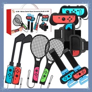 สวิทช์กีฬา 10 In 1 อุปกรณ์เสริมชุดกอล์ฟข้อมือเต้นรําสายรัดขา Grip กรณีสําหรับ Nintendo Switch และ OL