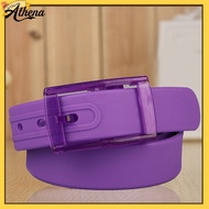 athena|  Waist Belt Adjustable Perfume Smell No Metal Prepunched Pin Buckle Everyday Wear Candy Colo