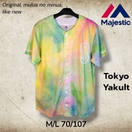 Majestic Athletic Original Tokyo Yakult Baseball Jersey Size L or M Fashion Abstract Motif