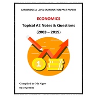 [Topical - Economics] CAIE A2 Level Economics Past Year Papers and Notes