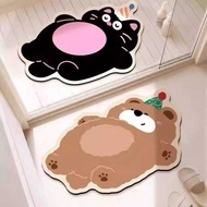 DHgate Small Mat Cute Anti-Slip Foot Mat Cartoon Special-Shaped Mud Animal Bathroom Dirt-Resistant Q
