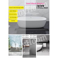 Stainless Steel 6.8x20x30x40x50x60x70x80x90cm Floor Drain/Concealed Drainage with Filter Strainer/Ti