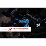 TEM 3 LỚP - Tem 3 lớp Tem Rời Ab đen ADN 2023 mẫu xanh dương nhạt đẹp tem 3 lớp không bay màu