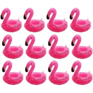 Inflatable Floating Flamingo Drink Holder 12 Pack Swimming Pool Float Coasters Coke Cup Holder for B