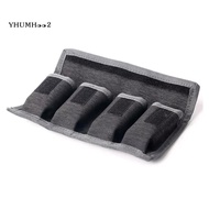 Battery Holder Case AA AAA Battery Storage Bag 4 Pocket for AA/AAA Battery and DSLR Camera Battery