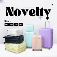 HUGE กระเป๋าเดินทาง รุ่น Novelty 6สี ขนาด 14 20 24 29 นิ้ว HUGE กระเป๋าเดินทางล้อลาก กระเป๋าเดินทางเฟรมซิป มีล้อลาก ทนทาน