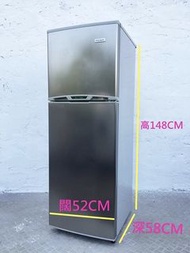 二手雪櫃** 雙門 148CM高 2門冰箱 小型雪櫃((北極牌)) 二手家電
