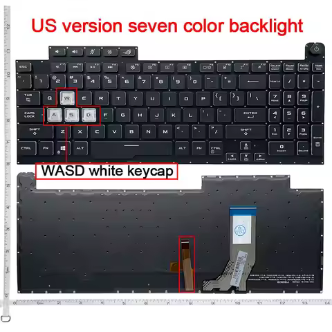 US NEW English Laptop Keyboard For ASUS G731 G731GT G731GU G731GV G731GW G732 G732L G732G G732GU G71