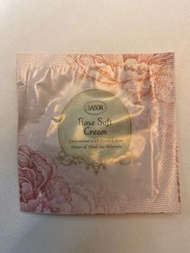 Sabon rose cream sample