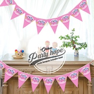 Little pony triangle bunting flag / little pony triangle banner / flag banner / character banner