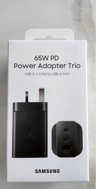 Samsung 65W PD Power Adapter Trio USB-C x 2 Ports, USB-A Port  快充旅行充電器 (三頭充)