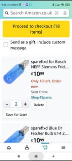 Bosch, Simens 雪櫃專用燈胆