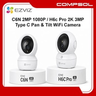EZVIZ C6N 2MP 1080P /EZVIZ H6c Pro 2K 3MP Type C  Smart Wi-Fi Pan & Tilt Camera