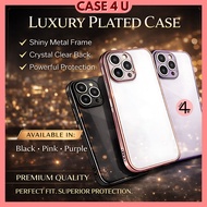 IPH 11 12 13 14 15 16 17 Plus Pro Pro Max shockproof transparent glitter luxury shining soft phone c