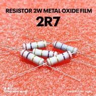 (PER 5 PIECES) 2W 2WATT 2R7 2.7R OHM CF 5% ROHS RESISTOR