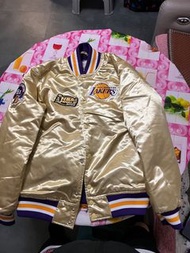 Lakers M&N 金色棒球外套