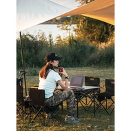 Aluminum Alloy Portable Camping Egg Roll Table Table Chair Picnic Table Table Set Barbecue Outdoor F