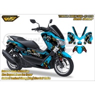 0119 decal stiker full body custom motor nmax - biru muda glosy