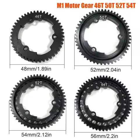 M1 46T 50T 52T 54T HardenedSteel Motor gear for 1/5 Traxxas X-Maxx 1/7 X0-1 1/10 Maxx 1/10 E-REVO 2.