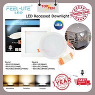 Feel Lite Led Downlight 6W/12W/18W/24W RRA/SSA Nylon Series Led Recessed Downlight With Sirim Approv