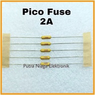 Pico Fuse 2A / Axial 2Amp Fuse / R Fuse 2000mA Littlefuse Fuse Resistor Fuse fast acting
