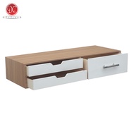 Dections Rak Dinding Ambalan 3 Laci 80x30cm Kotak Rias Makeup dengan Handle Minimalis