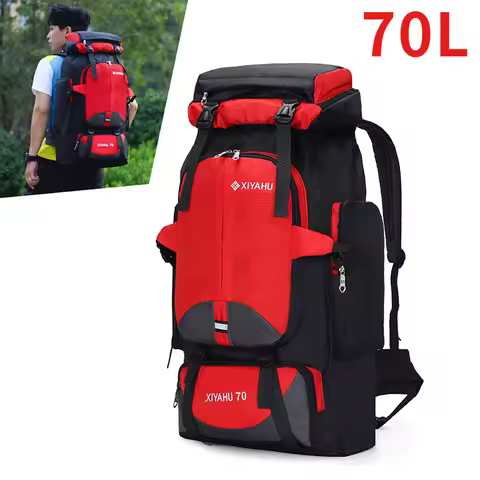 70L Travel Backpacks Outdoor Unisex Camping Backpack Men Tactics Sports Mountaineering Fishing Water