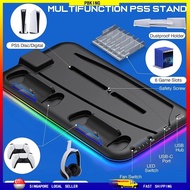 PS5 Multifunctional Cooling Fan Stand Dual Charging Dock Stand Adjustable Cooler Fan For Playstation 5