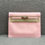 愛馬仕 Hermès Kelly Danse 凱莉舞者包 3Q櫻花粉 Swift皮 銀扣｜全新｜Z刻