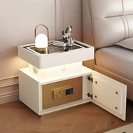 全城熱賣 - 智能床頭櫃內置保險箱｜實木多功能無線充電床邊櫃｜輕奢高級感保險櫃設計｜指紋密碼雙重防護系統｜分區儲物智能櫃｜智藏奢韻櫃系列｜臥室安全儲物｜現代風保險箱床頭櫃|雙認證智能保險家具｜高端臥室