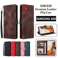 HP CASE SAMSUNG A06 CASE flip wallet casing flip wallet leather silicone cover