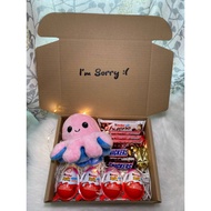 Gift Box Chocolate Kinder Joy Snickers Kinder Bueno Octopus Plushie Gift Box Birthday